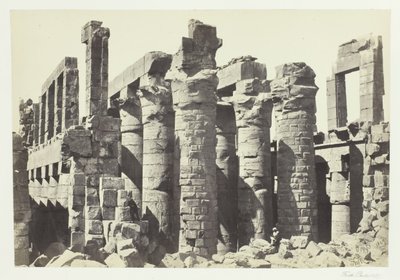 Salle des colonnes, Karnak, 1857 - Francis Frith