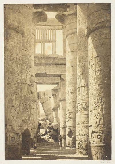 Intérieur de la salle des colonnes - Francis Frith