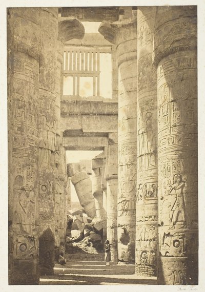 Intérieur de la salle des colonnes, 1857, imprimé en 1862 - Francis Frith