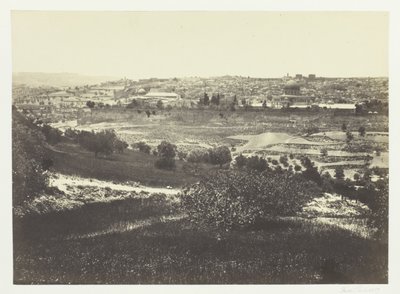 Jérusalem, depuis le mont des Oliviers, n° 1 - Francis Frith