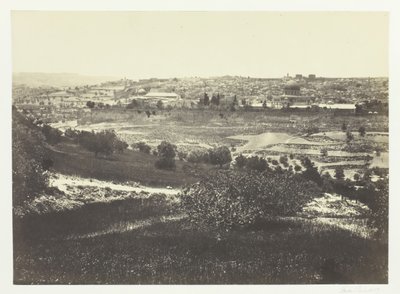 Jérusalem, du Mont des Oliviers, No.1, 1857 - Francis Frith