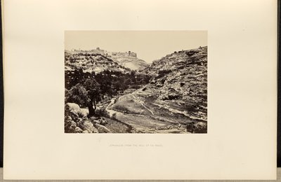 Jérusalem, depuis le puits d
