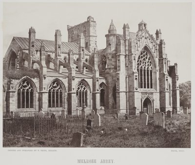 Abbaye de Melrose, c.1857 - Francis Frith