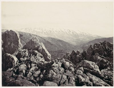 Mont Hermon, le mont de la Transfiguration - Francis Frith