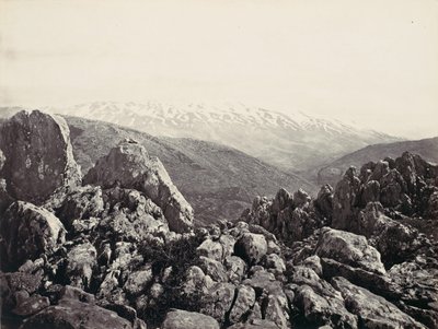 Mont Hermon, La Montagne de la Transfiguration - Francis Frith