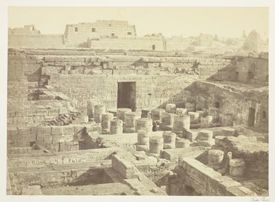 Nouvelle excavation à Medinet-Haboo - Francis Frith