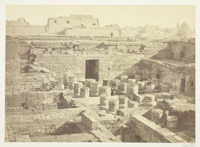 Nouvelle excavation à Medinet-Haboo - Francis Frith