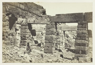 Portique du temple de Cerf Hossayn, Nubie - Francis Frith