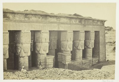 Portique du temple de Dendera - Francis Frith