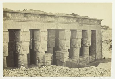 Portique du temple de Dendera - Francis Frith
