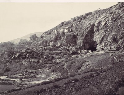 Source principale du Jourdain, coulant d