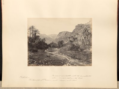Rephidim, désert de Paran. Lieu d