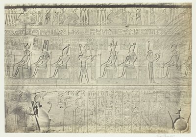 Sculptures du Mur Extérieur, Dendera - Francis Frith