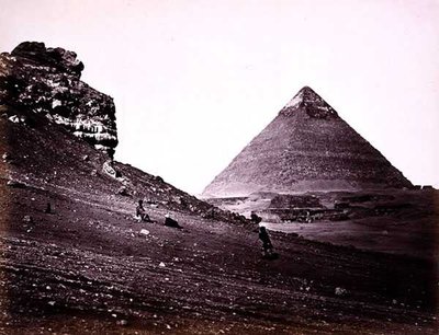 Deuxième Pyramide à El-Geezah, du sud-est - Francis Frith