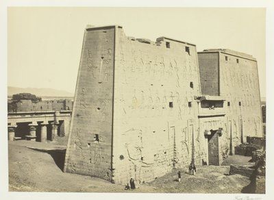 Le Grand Pylône à Edfou, Haute-Égypte, 1857 - Francis Frith