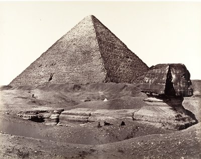La Grande Pyramide et le Grand Sphinx, 1858 - Francis Frith