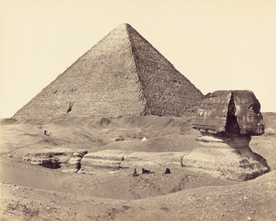 La Grande Pyramide et le Sphinx - Francis Frith