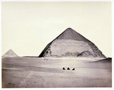Les pyramides de Dahchour, vues du sud-ouest - Francis Frith