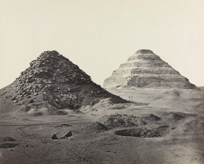Les Pyramides de Saqqarah, du Nord-Est - Francis Frith
