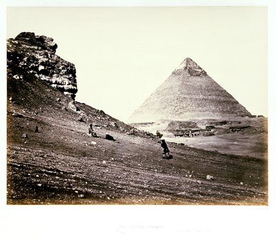La deuxième pyramide, vue du sud-est - Francis Frith