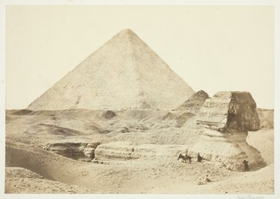 Le Sphinx et la Grande Pyramide - Francis Frith