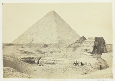 Le Sphynx et la Grande Pyramide, Geezeh - Francis Frith