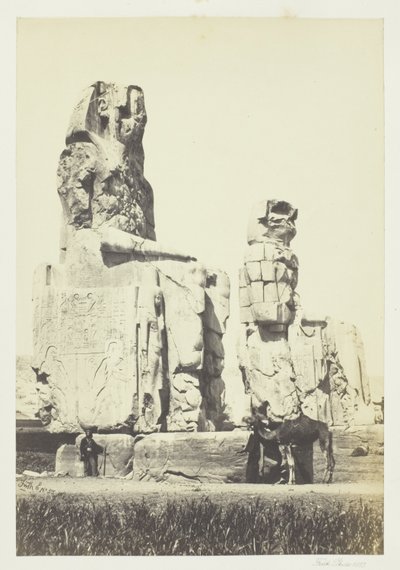 Les Statues de Memnon, Plaine de Thèbes - Francis Frith