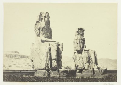 Statues de Memnon, plaine de Thèbes - Francis Frith
