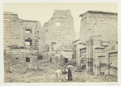 Le palais du temple, Medinet Haboo - Francis Frith