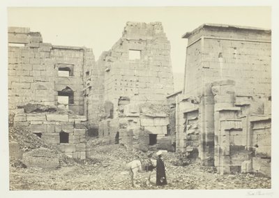 Le Palais du Temple, Médinet Haboo - Francis Frith