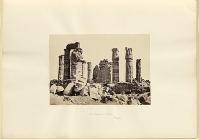Le temple de Soleb, Éthiopie - Francis Frith