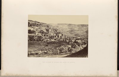 Le village de Siloé et la vallée du Cédron. - Francis Frith