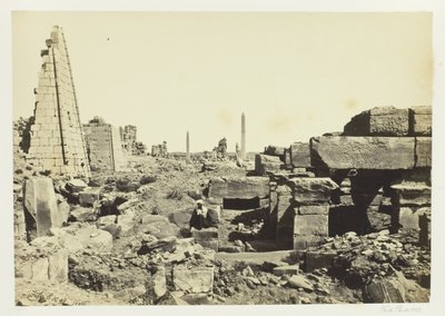 Vue sur Karnac, depuis le pylône de granit - Francis Frith