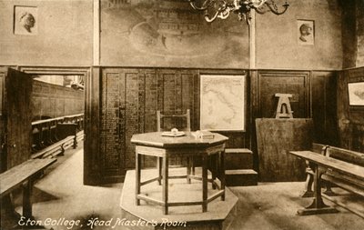 Eton College, salle du directeur, fin 19ème-début 20ème siècle - Francis Frith and Co.