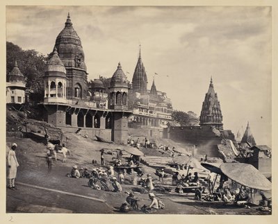 [Rives du Gange et Manikarnika Ghat]. - Francis Frith and Co.