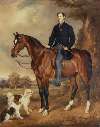 Portrait équestre de Seymour Sydney Hyde, 6e comte de Harrington - Francis Grant