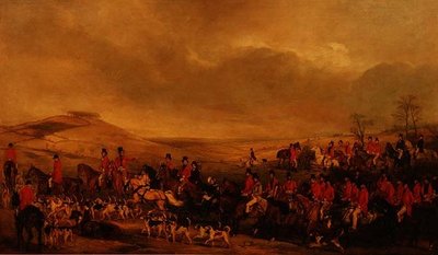 Chasse de Melton allant tirer la tête de bélier - Francis Grant