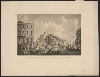 Tontine Coffee House sur Wall Street, New York - Francis Guy