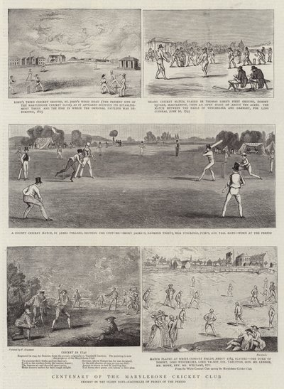 Centenaire du Marylebone Cricket Club - Francis Hayman
