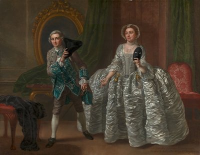 David Garrick et Mme Pritchard dans "The Suspicious Husband" de Benjamin Hoadley - Francis Hayman