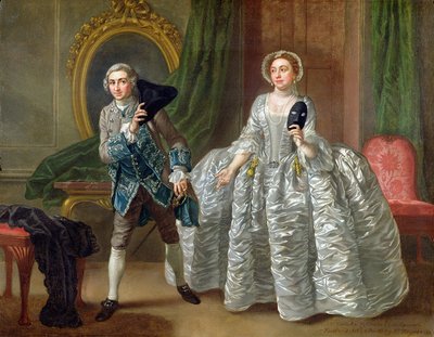 David Garrick et Mme Pritchard dans 