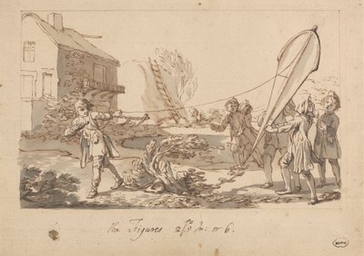 Faire voler le cerf-volant - Francis Hayman