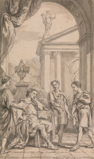 Messagers devant un empereur - Francis Hayman