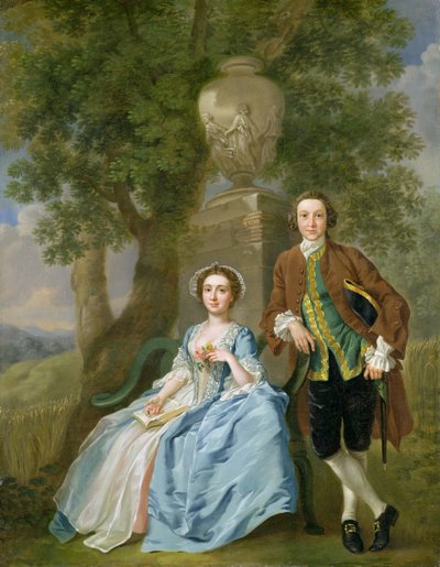 Portrait de George et Margaret Rogers, c.1748-50 - Francis Hayman