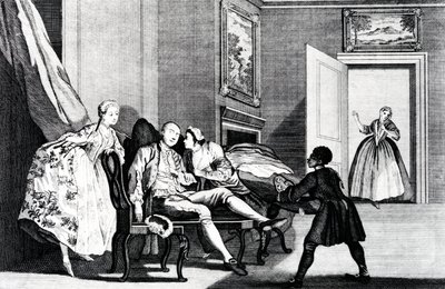 Voler un baiser, vers 1743 - Francis Hayman