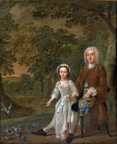 William Ellis et sa fille Elizabeth, vers 1745 - Francis Hayman