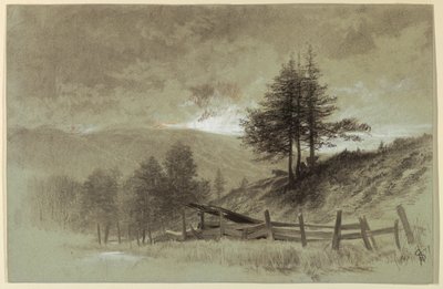 Champ avec clôture en bois - Francis Hopkinson Smith