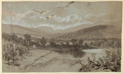 Paysage avec trois bâtiments - Francis Hopkinson Smith