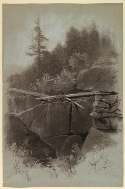 Falaise rocheuse - Francis Hopkinson Smith