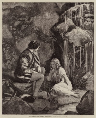 Undine se révélant au chevalier Huldbrand - Francis John Wyburd